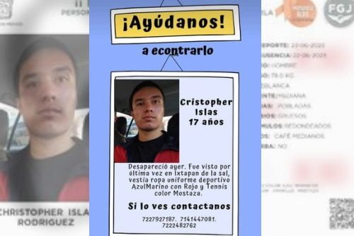 DE NUESTRO INBOX: Localizan a Christopher Islas, reportado como desdesaparecido en Ixtapan de la Sal